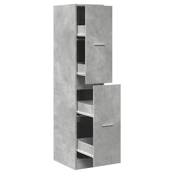 Sahtlitega kapp, betoonhall, 30 × 41 × 144,5 cm, tehispuit