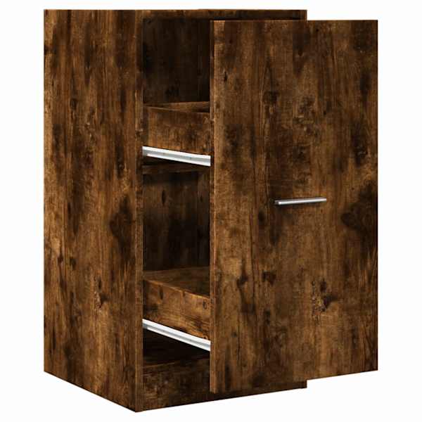 Sahtlitega kapp, suitsutatud tamm, 40 × 41 × 77,5 cm, tehispuit
