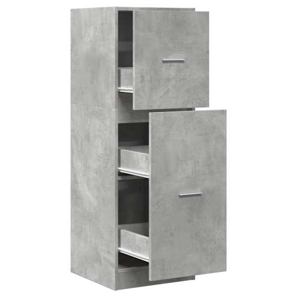 Sahtlitega kapp, betoonhall, 40 × 41 × 118 cm, tehispuit