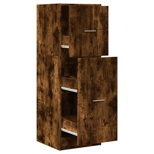 Sahtlitega kapp, suitsutatud tamm, 40 × 41 × 118 cm, tehispuit