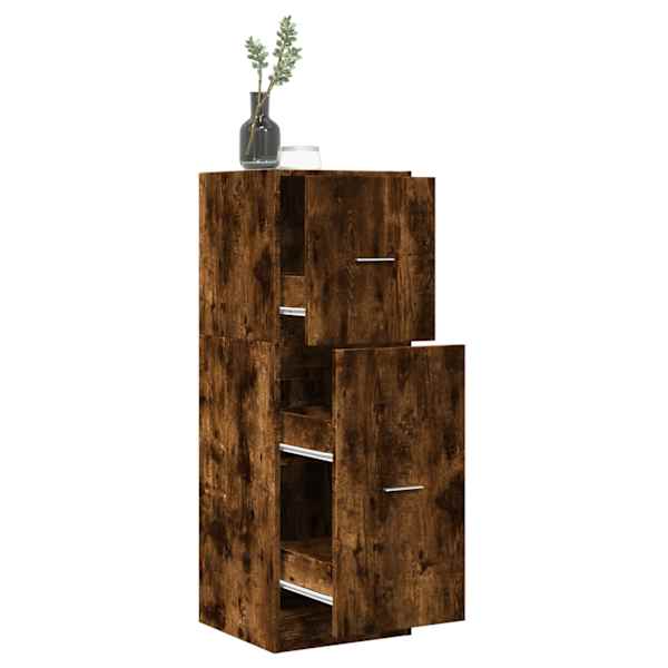 Sahtlitega kapp, suitsutatud tamm, 40 × 41 × 118 cm, tehispuit