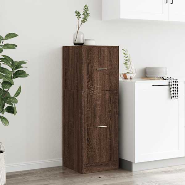 Sahtlitega kapp, pruun tamm, 40 × 41 × 118 cm, tehispuit