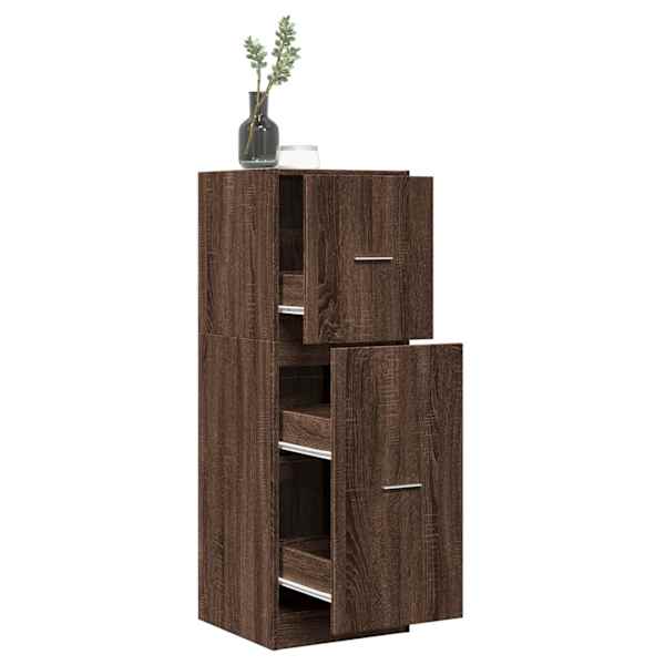 Sahtlitega kapp, pruun tamm, 40 × 41 × 118 cm, tehispuit