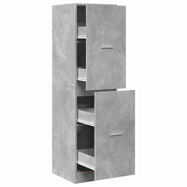Sahtlitega kapp, betoonhall, 40 × 41 × 144,5 cm, tehispuit