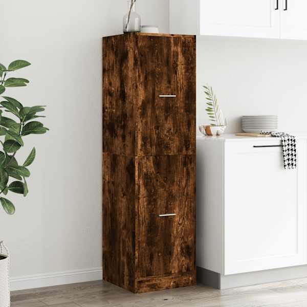 Sahtlitega kapp, suitsutatud tamm, 40 × 41 × 144,5 cm, tehispuit