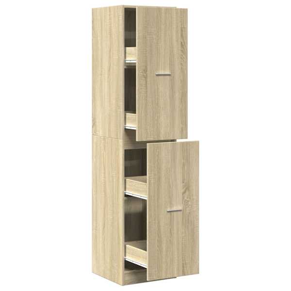 Sahtlitega kapp, Sonoma tamm, 40 × 41 × 174,5 cm, tehispuit