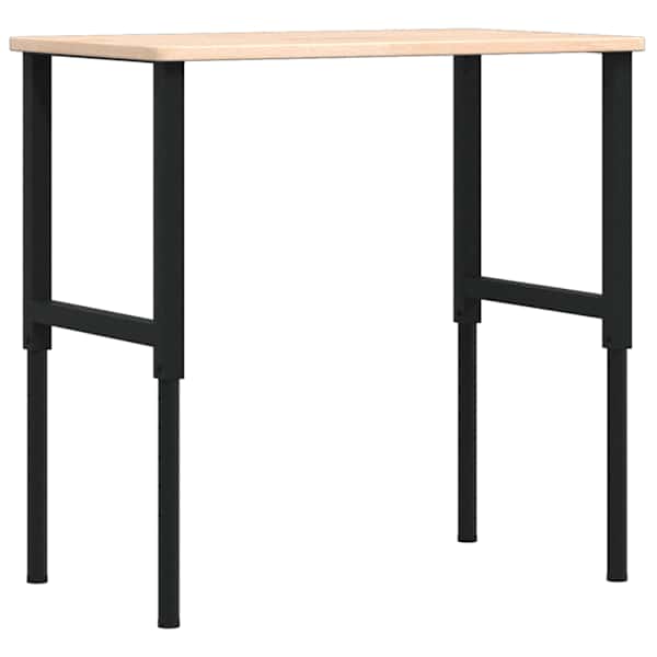 Töölaud, 100 × 60 x (71,5-98) cm, tammepuit, ristkülikukujuline