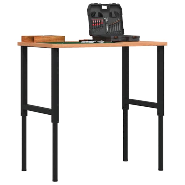 Töölaud, 100 × 60 x (71,5-98) cm, pöök, ristkülikukujuline