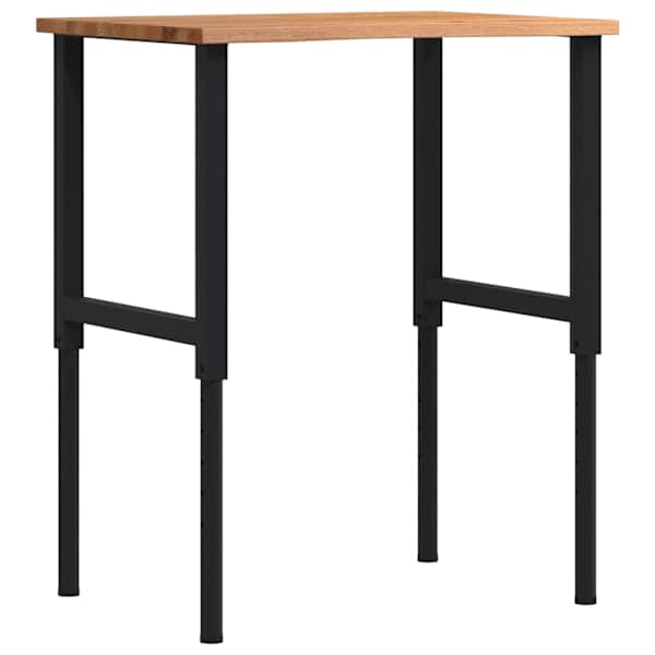 Töölaud, helepruun, 80 × 60x(71,5-98) cm, tammepuit