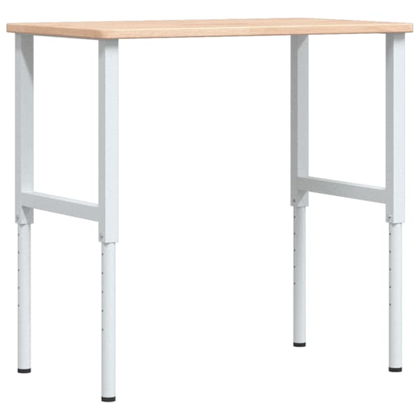 Töölaud, 100 × 60 x (71,5-98) cm, tammepuit, ristkülikukujuline