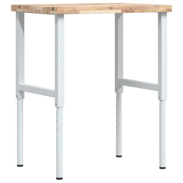 Töölaud, 80 × 60 x (73-99,5) cm, akaatsiapuit, ristkülik