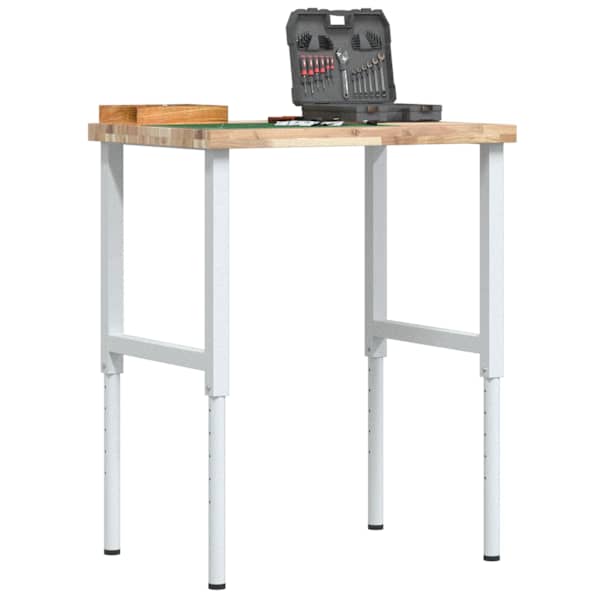 Töölaud, 80 × 60 x (73-99,5) cm, akaatsiapuit, ristkülik