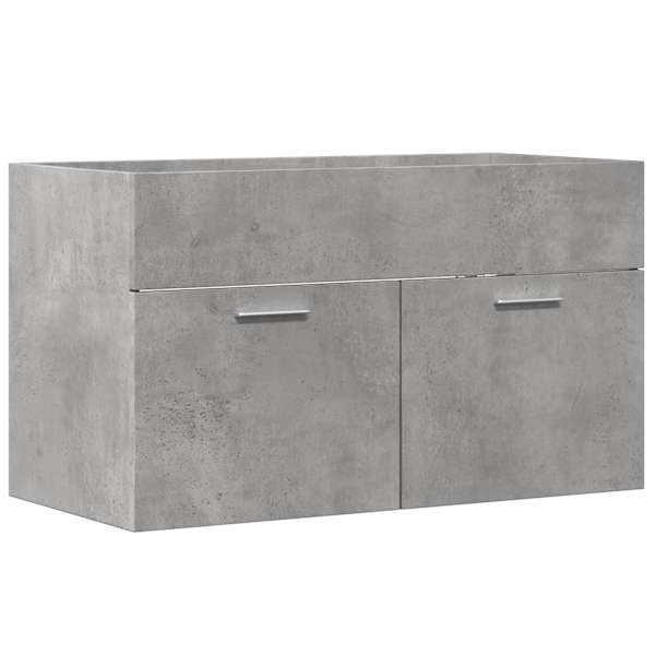 Vannitoa valamukapp betoonhall 90 × 38,5 × 46 cm ehituspuit