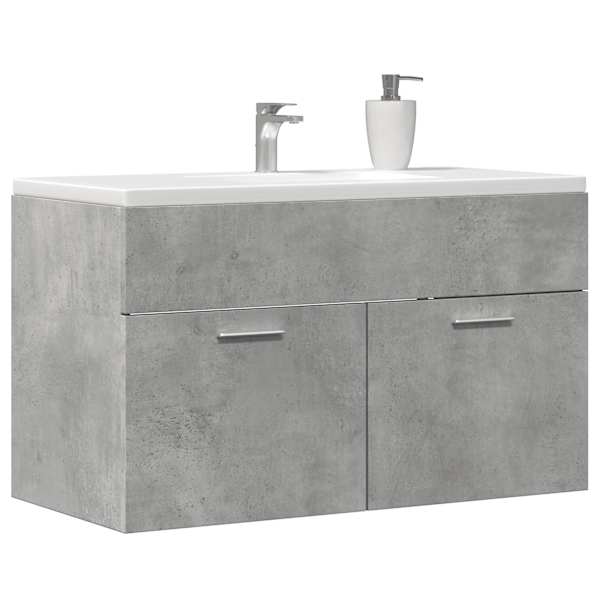 Vannitoa valamukapp betoonhall 90 × 38,5 × 46 cm ehituspuit
