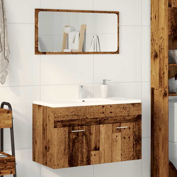 Vannitoa valamukapp Vana puit 90 × 38,5 × 46 cm Tehnopuit