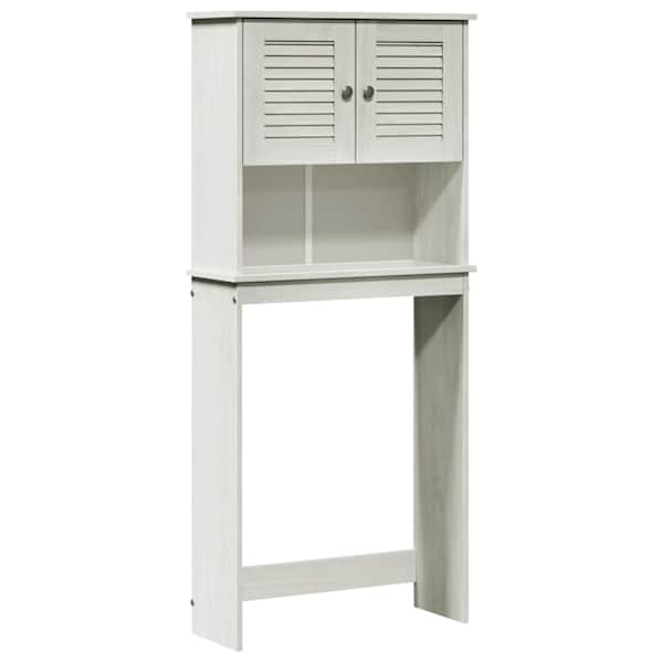 Pesumasina kapp VIGO Valge ja antiikvalge 72,5 × 27 × 161 cm