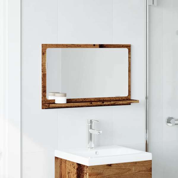 Vannitoa peegelkapp vana puit 60 × 11 × 37 cm tehniline puit