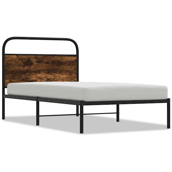 Voodiraam, suitsutatud tamm, 107 × 203 cm — mudel 4100205