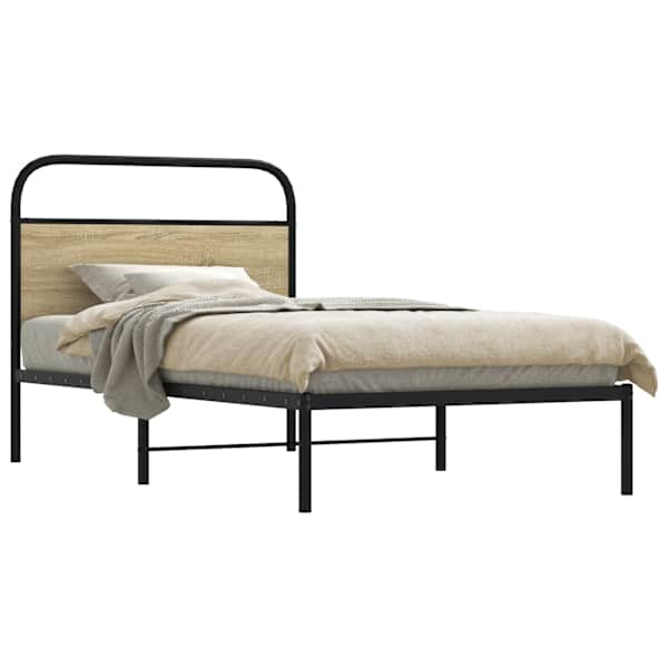 Voodiraam, sonoma tamm, 90 × 200 cm — mudel 4100251