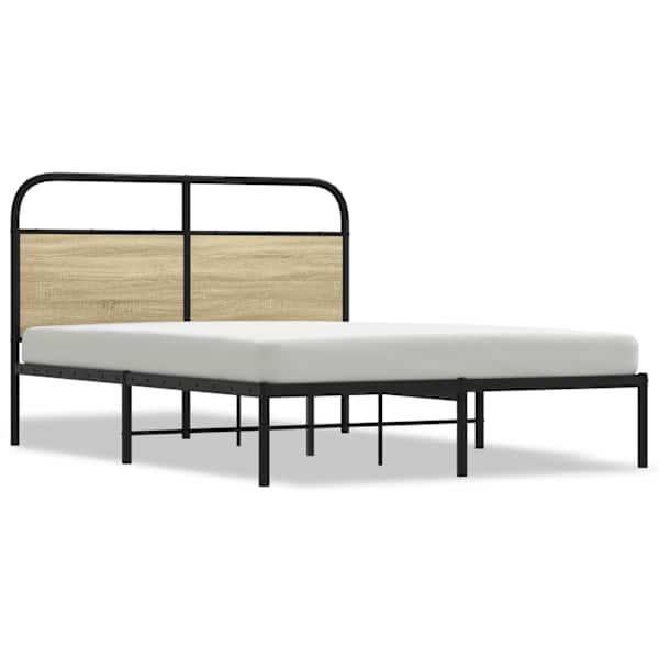 Voodiraam, sonoma tamm, 140 × 190 cm — mudel 4100258