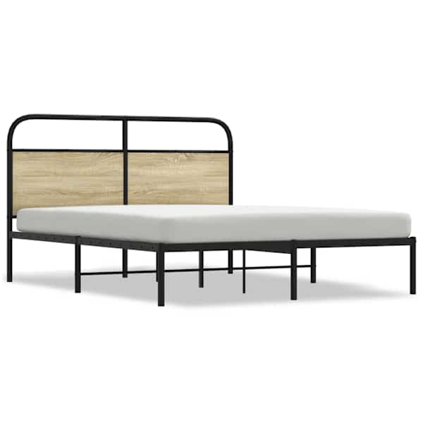 Voodiraam, sonoma tamm, 150 × 200 cm — mudel 4100260