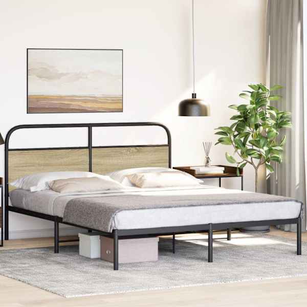 Voodiraam, sonoma tamm, 150 × 200 cm — mudel 4100260