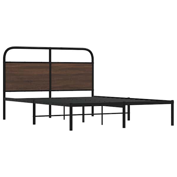 Voodiraam, pruun tamm, 120 × 190 cm — mudel 4100304