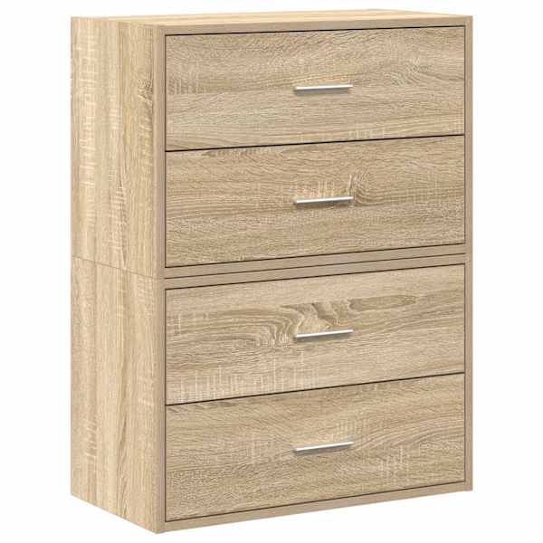 Kapid 4 sahtliga 2 tk, Sonoma tamm, 60 × 31 × 40 cm, tehispuit