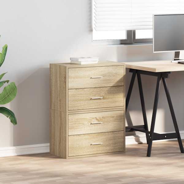 Kapid 4 sahtliga 2 tk, Sonoma tamm, 60 × 31 × 40 cm, tehispuit