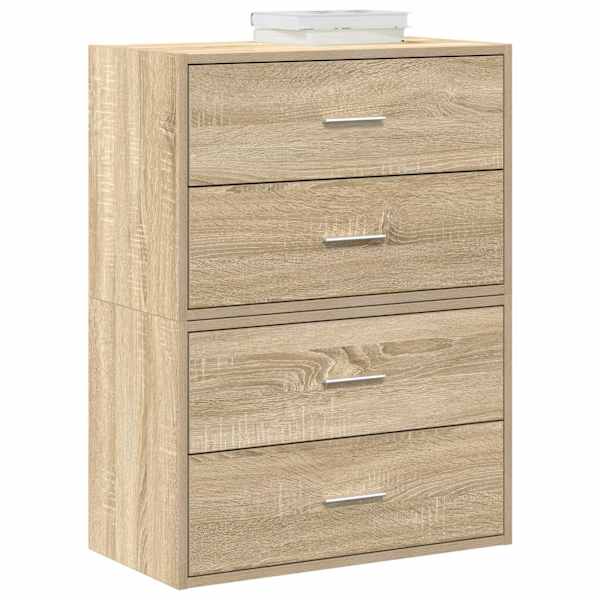 Kapid 4 sahtliga 2 tk, Sonoma tamm, 60 × 31 × 40 cm, tehispuit