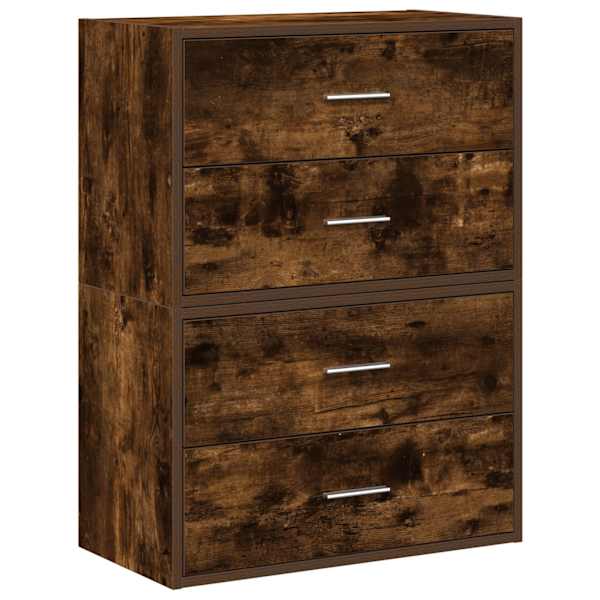 Kapid 4 sahtliga 2 tk, suitsutatud tamm, 60 × 31 × 40 cm, tehispuit