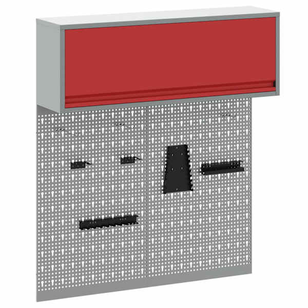 Töökojamööbli komplekt, 3 osa – punane, 100 × 25 × 115 cm – 3321411
