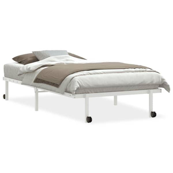 Voodiraam, valge, 100 × 200 cm — mudel 4103969