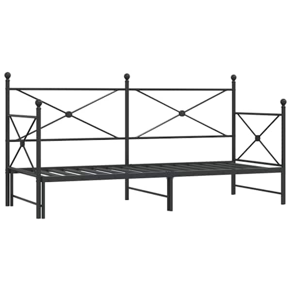 Panipaigaga voodiraam, must, 75 × 190 cm