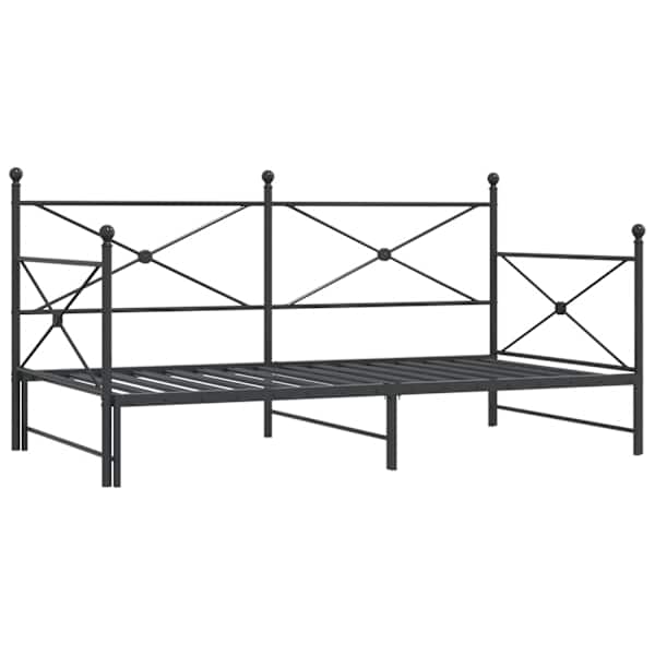 Voodiraam, must, 100 × 200 cm — mudel 4104677