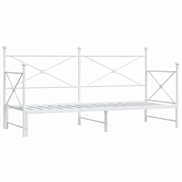 Voodiraam, valge, 90 × 200 cm — mudel 4104689