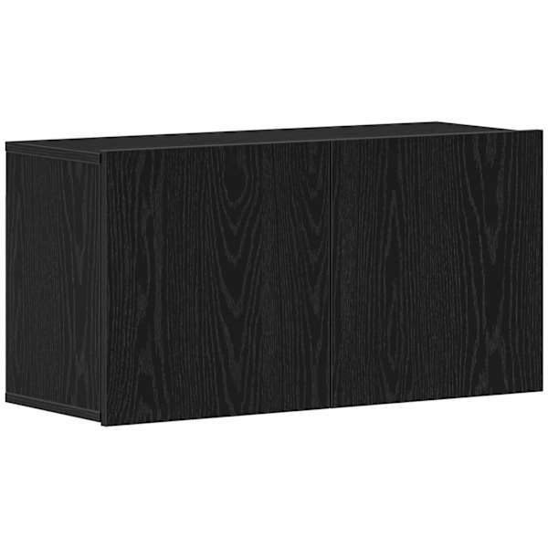 Telerikapp, must tamm, 80 × 30 × 41 cm, töödeldud puit