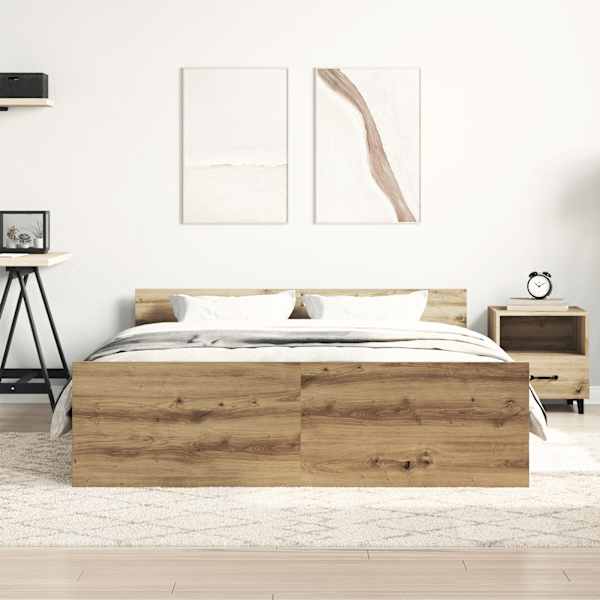 Voodiraam, kunsttamm, 140 × 200 cm, tehispuit — mudel 3328741