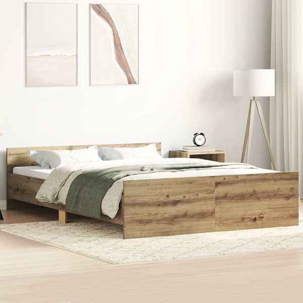 Voodiraam, kunsttamm, 140 × 200 cm, tehispuit — mudel 3328741