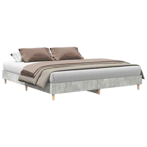 Voodiraam, betoonhall, 180 × 200 cm, tehispuit — mudel 3329024