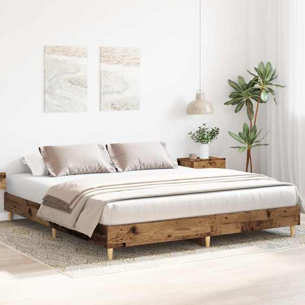 Voodiraam, vana puit, 160 × 200 cm, tehispuit — mudel 3329037