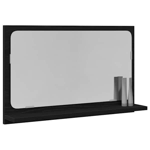 Peegli Riiul Must tamm 60 × 10,5 × 37 cm Tehispuit