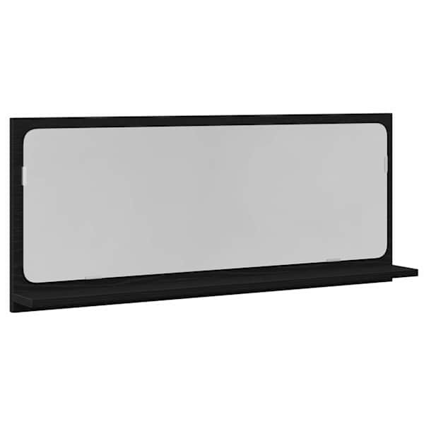 Peegli Riiul Must tamm 90 × 10,5 × 37 cm Tehispuit