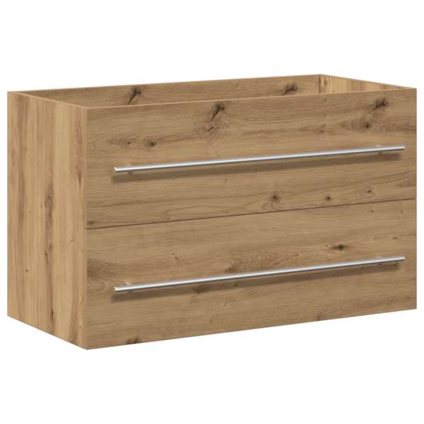 Vannitoa kraanikausi kapp, käsitööna valminud tamm, 80 × 38,5 × 48 cm, töödeldud puit