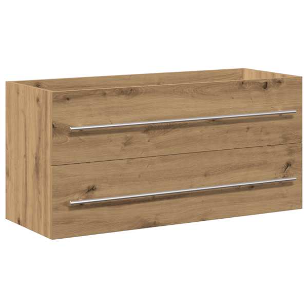 Vannitoa kraanikausi kapp, käsitööna valminud tamm, 100 × 38,5 × 48 cm, töödeldud puit