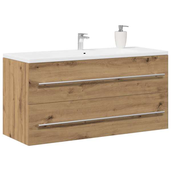 Vannitoa kraanikausi kapp, käsitööna valminud tamm, 100 × 38,5 × 48 cm, töödeldud puit