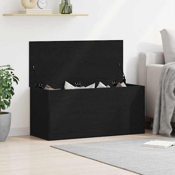 Salvestuskarp Must tamm 100 × 42 × 46 cm Tehispuit