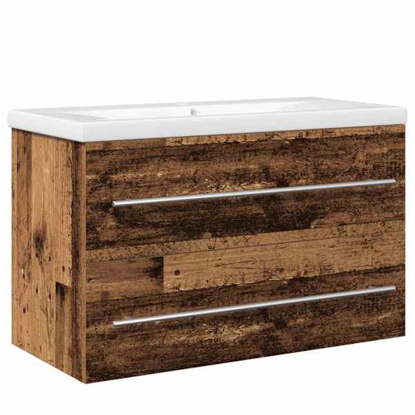 Vannitoa kraanikausi kapp 2 tk Vana puit 80 × 38,5 × 48 cm