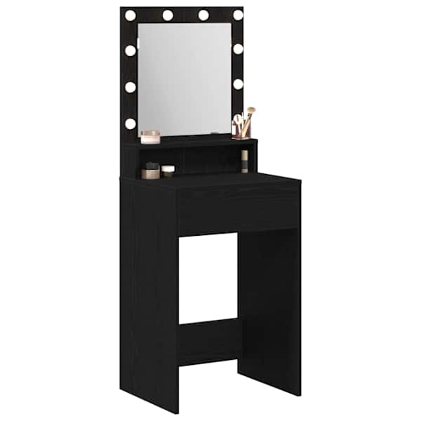 Riietumislaud Must tamm 50 × 41 × 135 cm Tehispuit