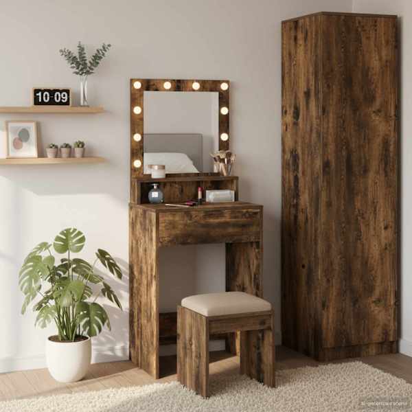 Riietumislaud Suitsetatud tamm 50 × 41 × 135 cm Tehispuit